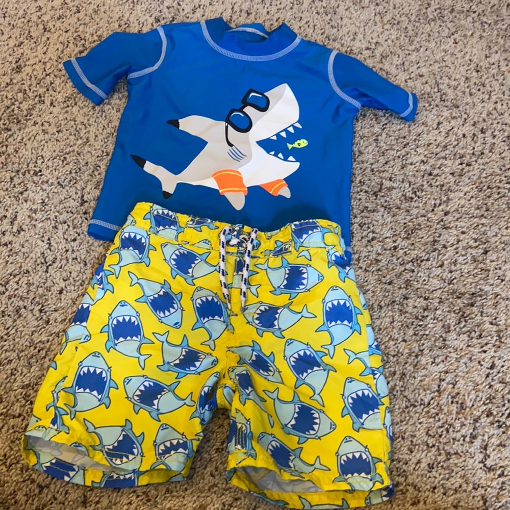 Boys 3T Shark Swim Set